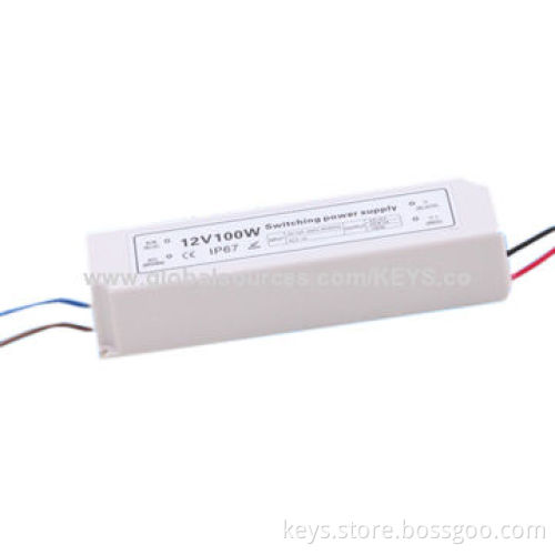 12V power supply plastic shell waterproof series 50W to 200W suitable for LED lighting IP67